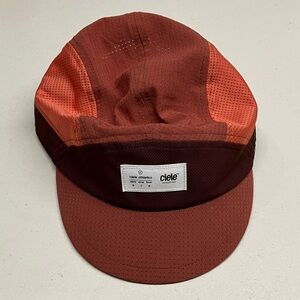 Ciele Performance Cap in Rust Orange with Polka Detail